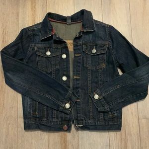 𝅺ZARA Denim Jean Jacket size 9-10 years old dark blue